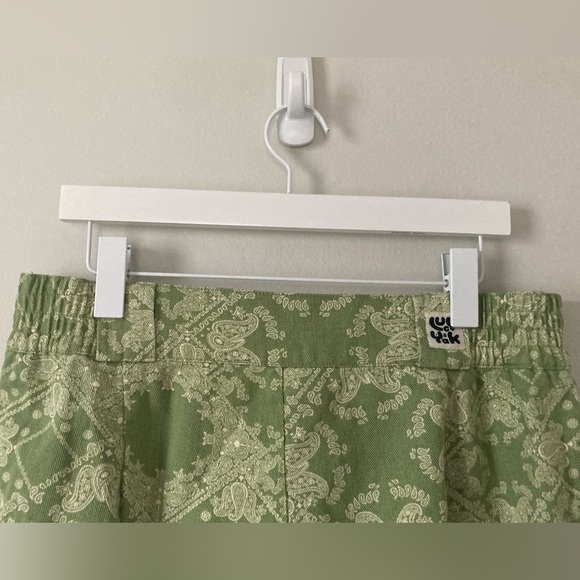 NWOT Lucy & Yak Green Paisley Trousers (W34/R) - Picture 5 of 9